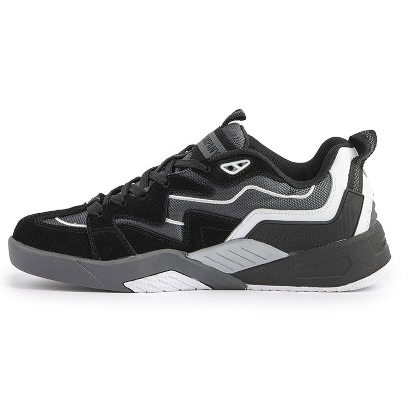 DVS Men's Devious Shoe, Black Charcoal White Suede, 10.5 Medium US