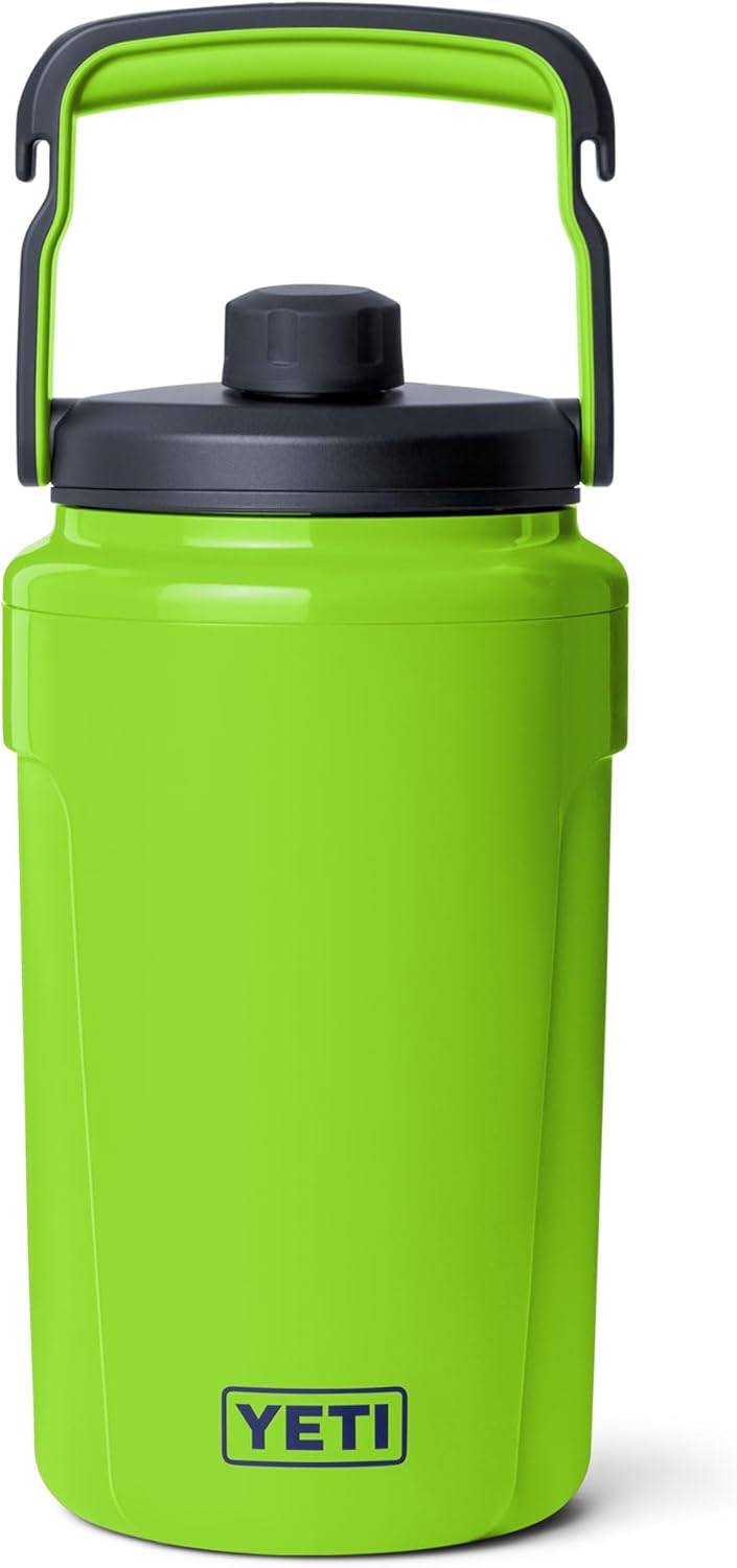 YETI Silo Half Gallon Insulated Water Jug - Leakproof Sports Bottle with Chug Cap & Fence Hook Handle - Keeps Drinks Ice-Cold for Gym & Tournaments