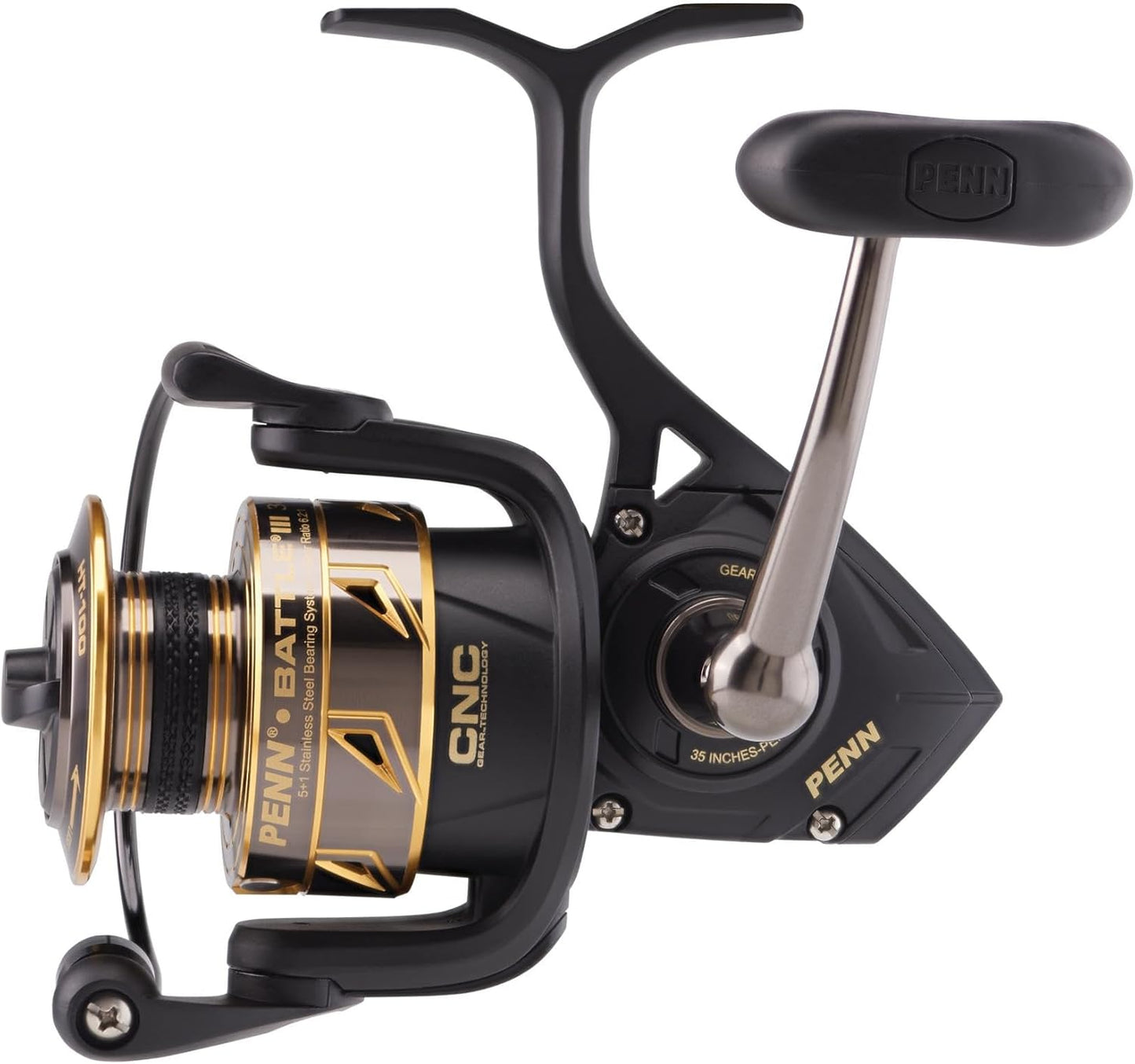 Penn Battle IV Spinning Fishing Reel - Durable Design for Smooth Casting | Lightweight and Versatile