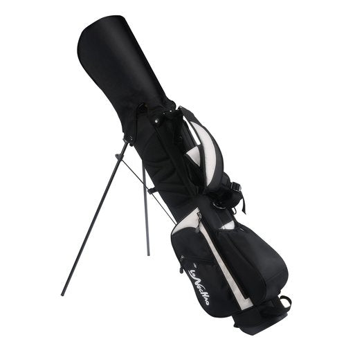 LONGCHAO Golf Bag, 4 Way Golf Bag Stand with Backpack Shoulder,6 Pockets Ping Golf Club Bag, 2 Bags in 1 for Women (4 Way-Black)