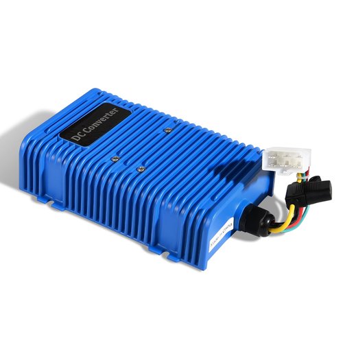 Golf Cart Voltage Reducer, 36 or 48V to 12V DC Converter 30A/350Watt Compatible with EZGO Club Car Yamaha, Universal DC Step Down Converter
