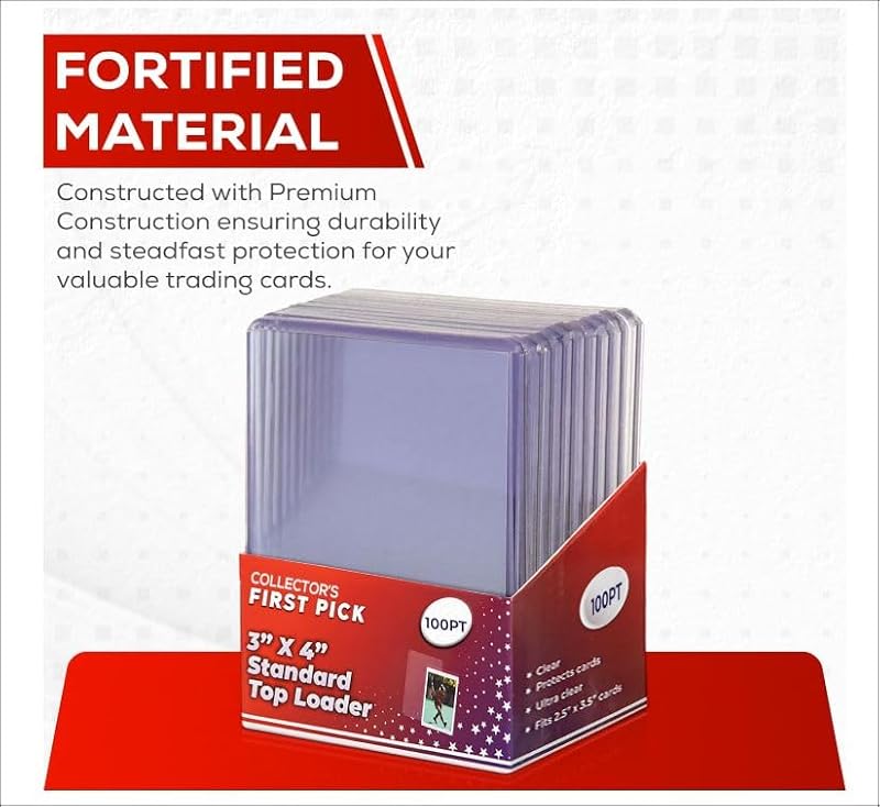 100PT Top Loaders - 10 Pack for Trading Card Protection