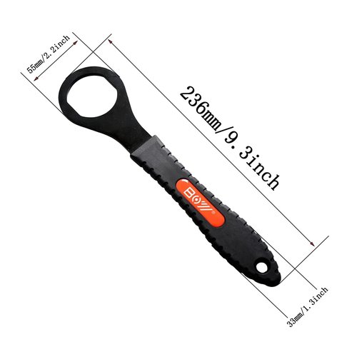 Chainrise 36mm Bottom Bracket Wrench Tool for Bike, Box End Tool for Vintage Bike Bottom Bracket Cup Removal, Heat-Treated Steel with Non-Slip Grip