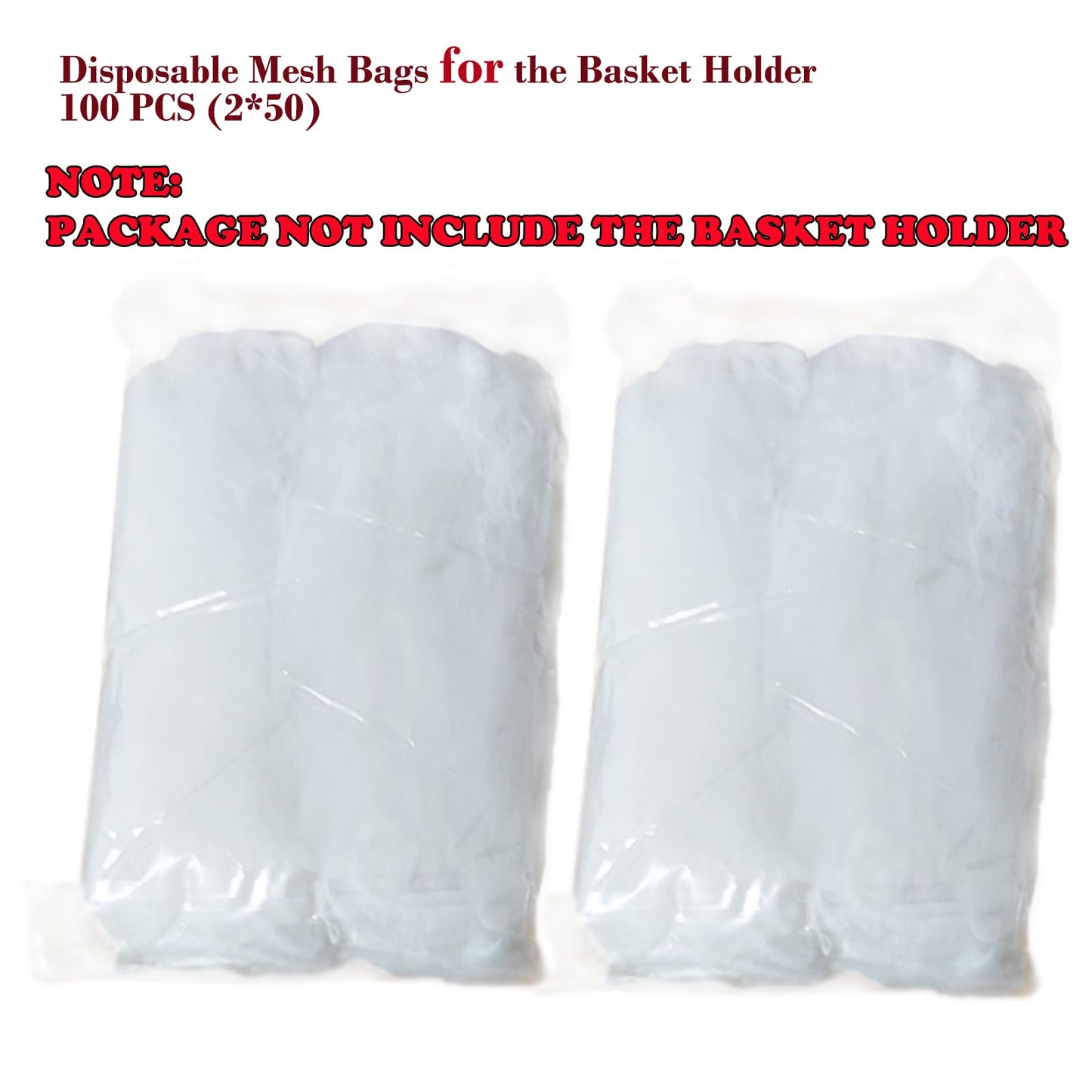 100 Sink Strainer Net Bags for Sink Basket Holder, Mesh Sink Strainer Bags for Kitchen Sink Food Catcher, Sink Trash Catcher Bags for Garbage Leftovers etc.