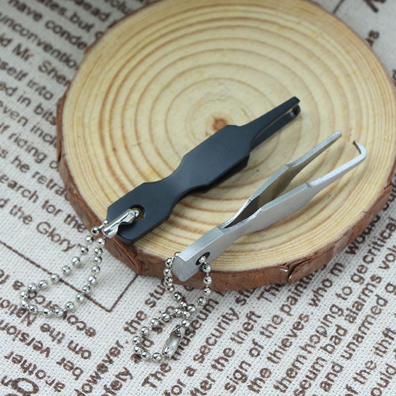 Split Ring Pliers Set - 2 PCS Fishing Tool with Mini Tweezers