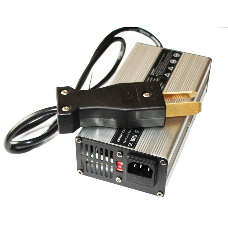 ScaAuto 36 Volt Golf Cart Portable Charger 36 Volt 5A Battery Chargers Trojan Golf Cart Batteries Golf Cart Accessories with Crows Foot Plug for Ezgo Yamaha Club Car TXT Super Hauler
