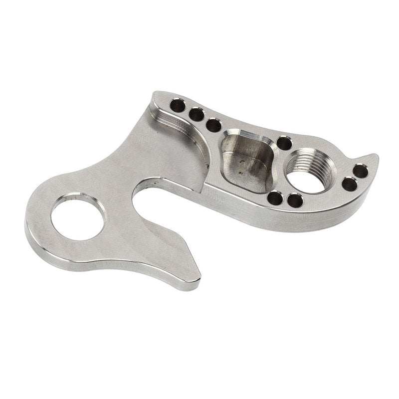 Stainless Steel Derailleur Hanger with Screw, CNC Machined Rear Tail Hook, Mountain and Road Bike Compatible, Anodized Finish