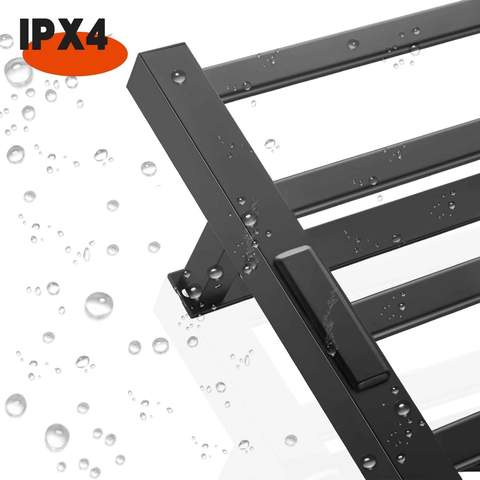 Heated Towel Rack，Towel Warmer with Built-in Timer, Stainless Steel Electric Towel Dryer Wall-Mounted Bath Heater