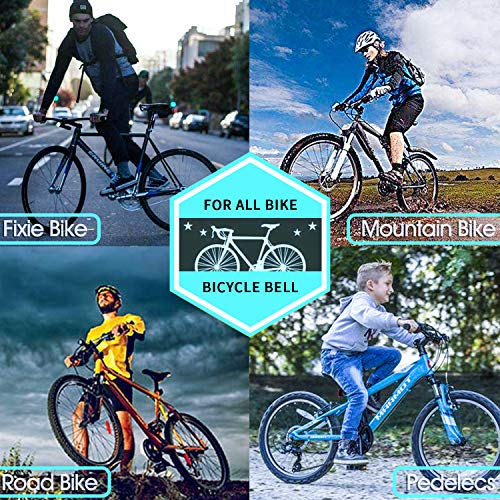 2 Pack Classic Bike Bell,Loud Crisp Clear Sound for Adult Kids