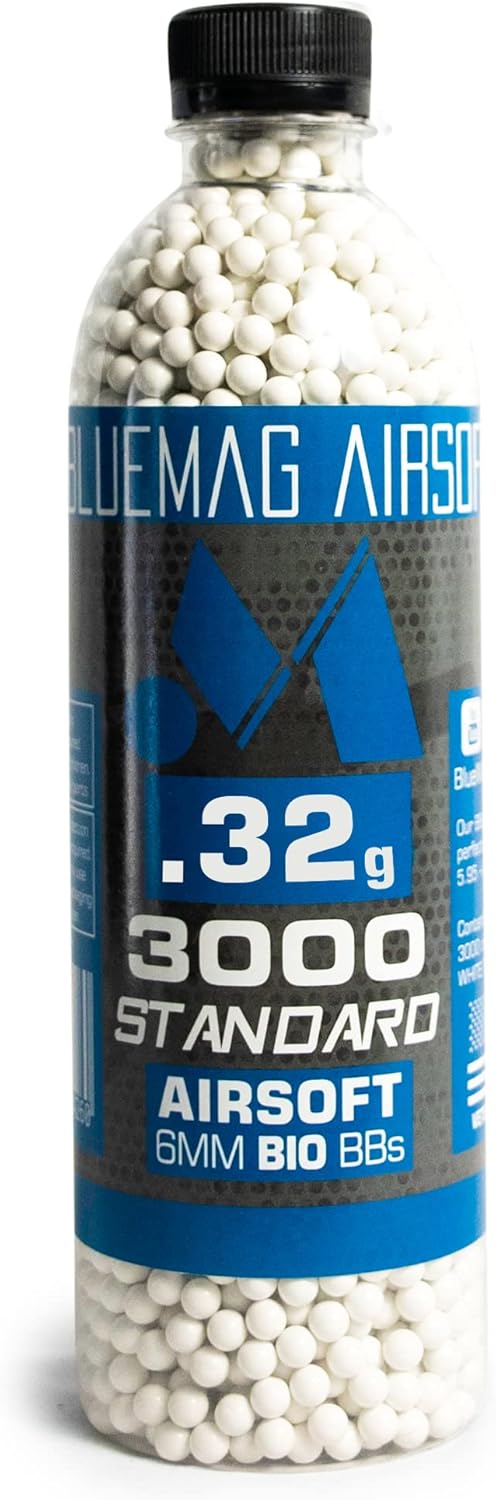 Biodegradable 6mm Airsoft BBS - Seamless Finish, Polished Perfection - 3000 Count for All 6mm Guns