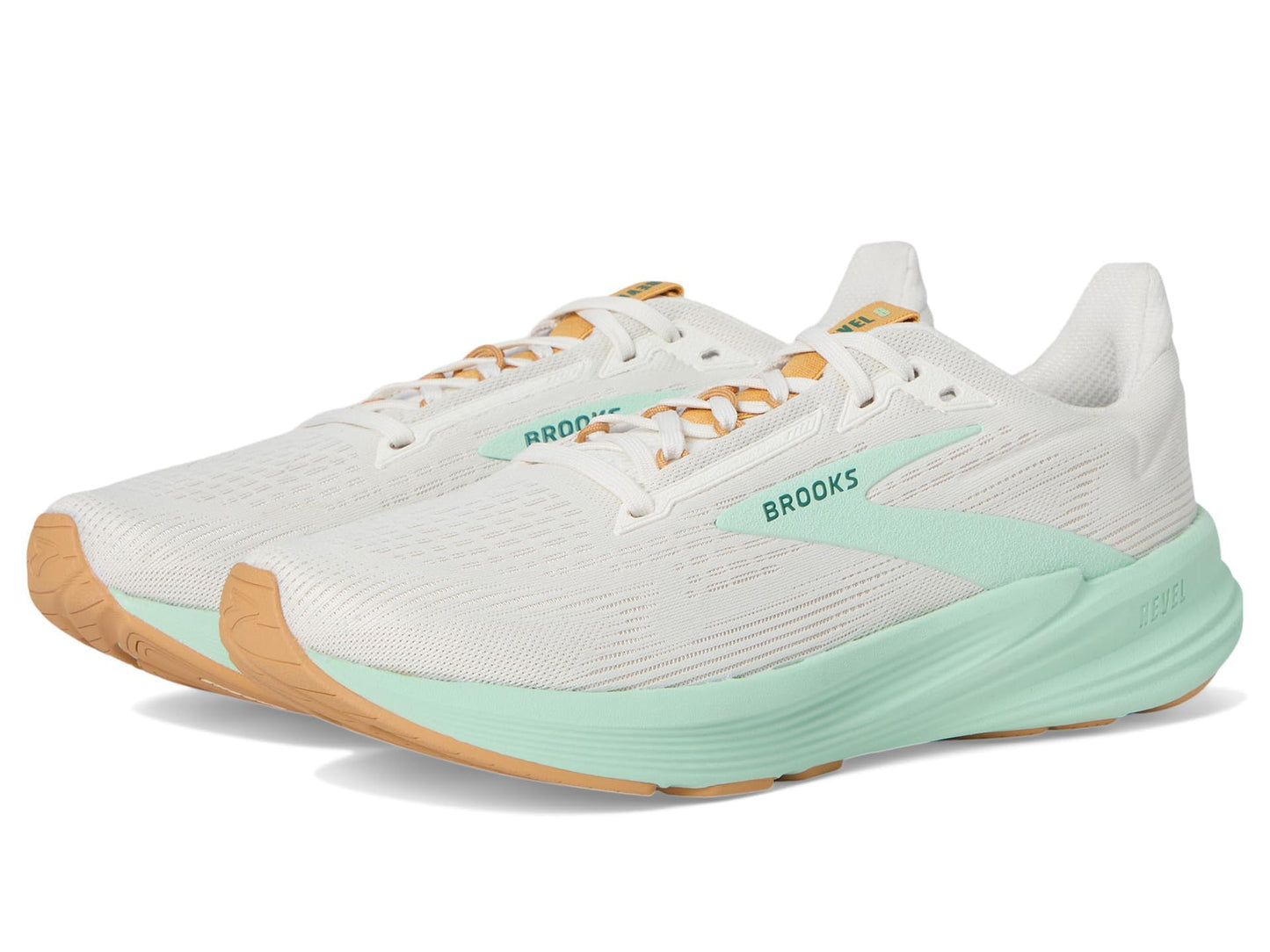 Brooks Women's Revel 8 Coconut/Taffy/Honeydew 11 Medium