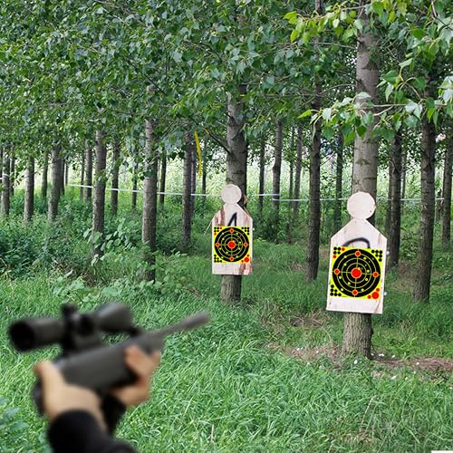 12x12 Inch Fluorescent Yellow Splatter Targets - 10 Pack for Shooting