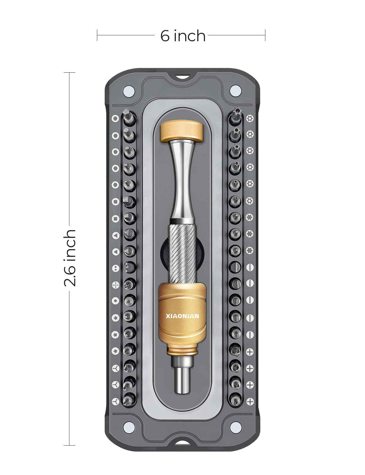 37 in 1 Precision Screwdriver Set XIAONIAN Mini Screwdriver,Small Screwdriver Set,Compact Micro Repair Tool Kit with Magnetic Tip 360°Spin,for DIY,Phones,Laptops,Watch,Eyeglasses,Small Appliances
