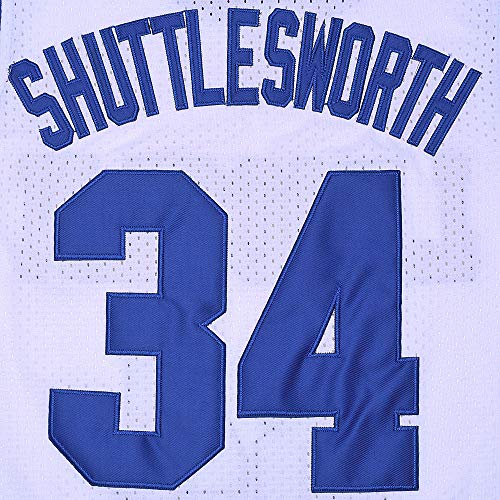 Jesus Shuttlesworth 34 Basketball Jersey - XX-Large White