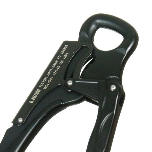 Fusion Climb Tudor Lightweight Aluminum Double Locking Captive Eye Snap Hook Carabiner 32kN Black (FP-8001-BLK)
