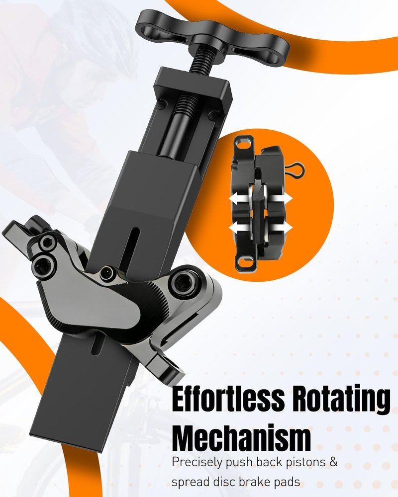 Pawfly Bicycle Disc Brake Pad Spreader Tool, Bike Brake Piston Press Tool for Hydraulic Disc Brakes, Brake Caliper Compression Tool, Brake Piston Pusher for Disc Brake Pad Replacement