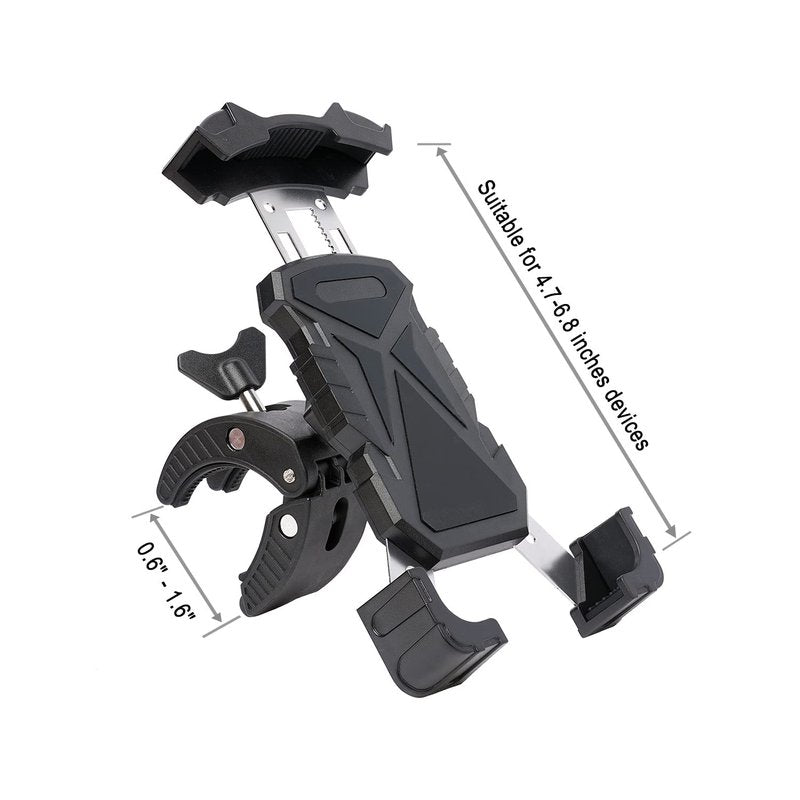 ACCTOLF Golf Cart Phone Holder, Adjustable Cell Phone Holder Mount for Golf Cart/Push Cart/Golf Club/Flag Pole, No Shaking Cell Phone Clamp for iPhone 13/12/ 11 Pro Max Galaxy S10/ S9