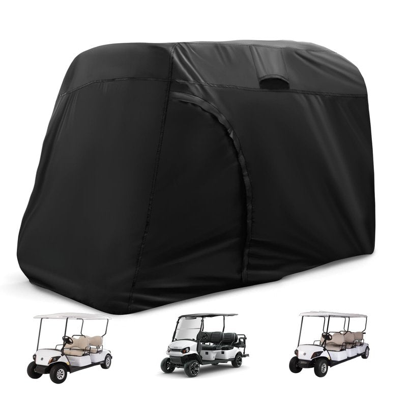 TwoPone Golf Cart Cover,Heavy Duty Waterproof Golf Cart Covers 4/6 Passenger,Golf Cart Accessories Universal for Yamaha,Honda,Club Car,Ezgo Outdoor Storage Protective