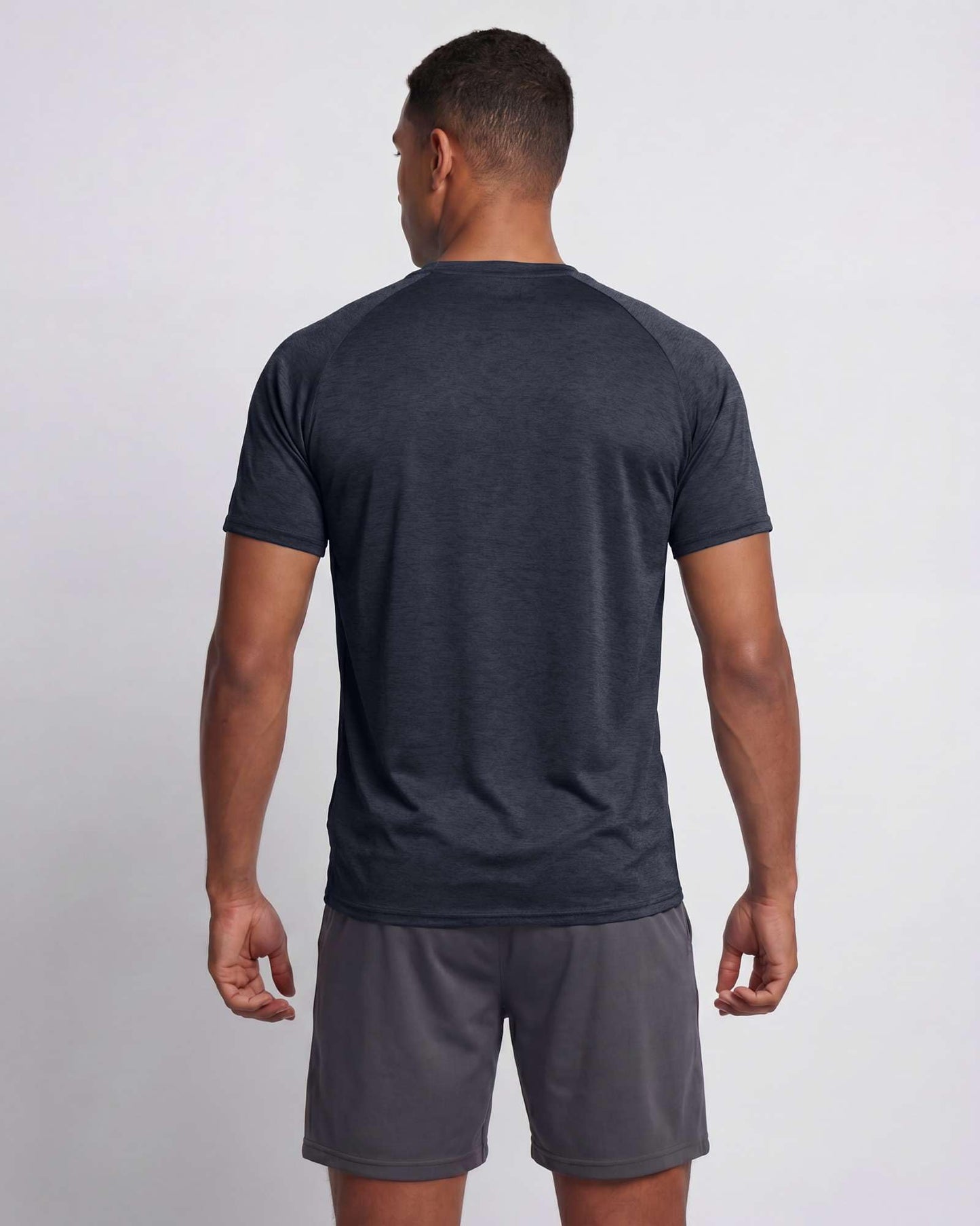 Real Essentials 5 Pack: Men's Dry-Fit Short Sleeve Crew Neck T Shirts Fitness Running Gym Workout Cool Exercise Athletic Tee, Set 13, XX-Large