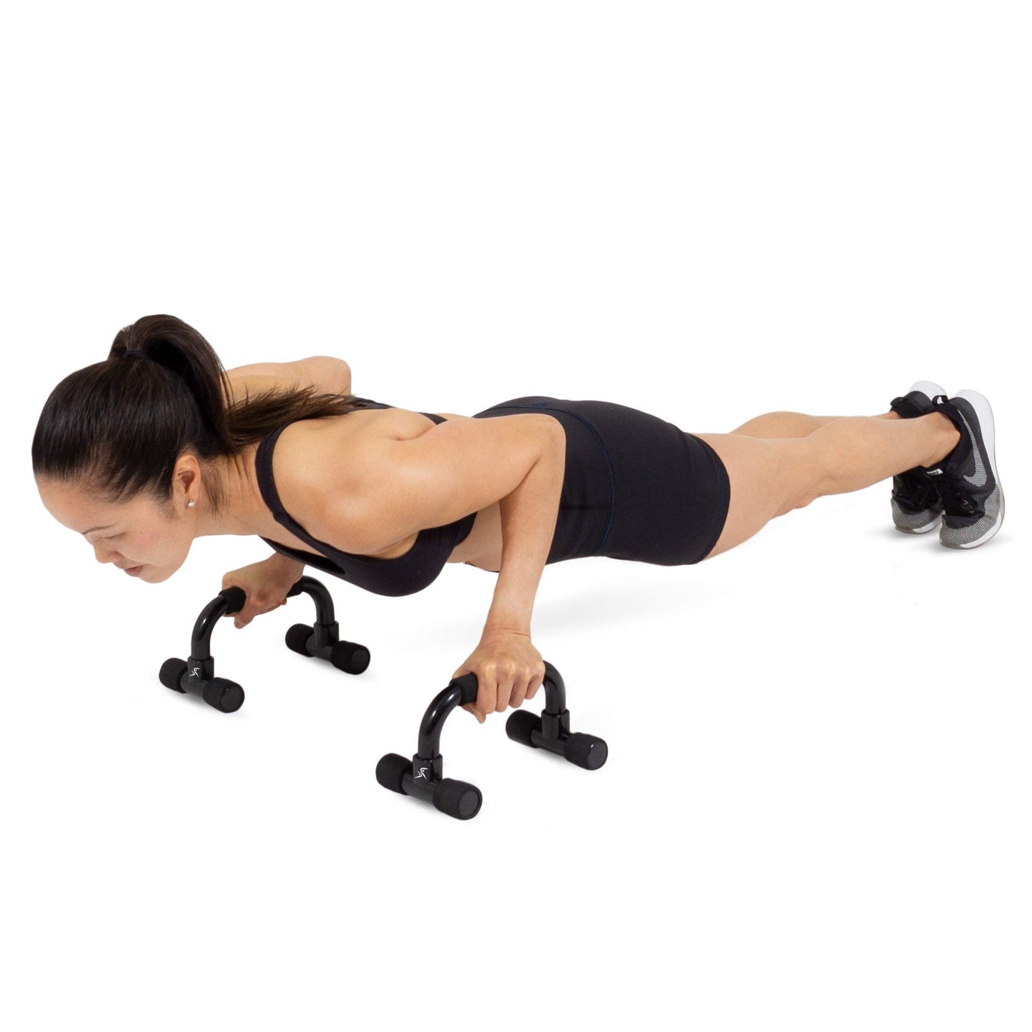 ProsourceFit Push-Up Bars (Set of 2)-Lightweight plastic handles with cushioned foam grips and slip resistant base
