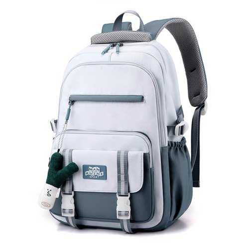 srdmuph Kawaii Backpack with Cute Accessories Pendant Travel Bag Large Outdoor Waterproof Casual Daypack Women Men (Blue)