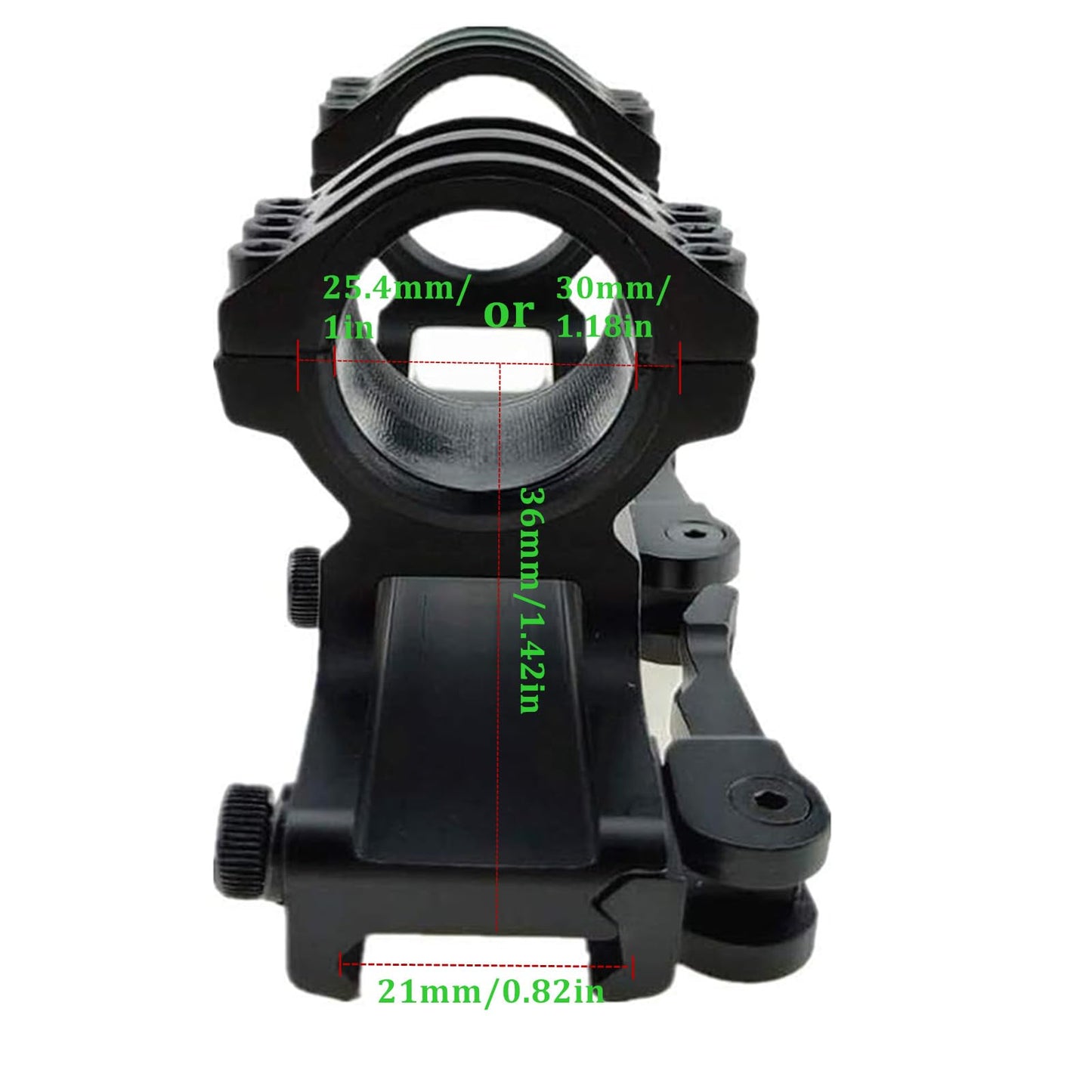 Quick Release Cantilever Weaver Forward Reach Dual Ring 25.4mm / 30mm Heavy Duty Scope Mount