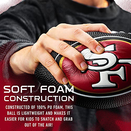 Kids Foam Football - 8.5" Soft PU Ball with 3D Team Logos