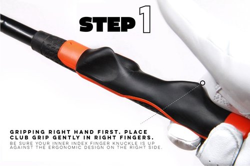 Links Golf Grip Trainer Attachment Left-Handed for Improved Hand Positioning on Golf Club - Golf Swing Trainer… (Left Handed(Black))
