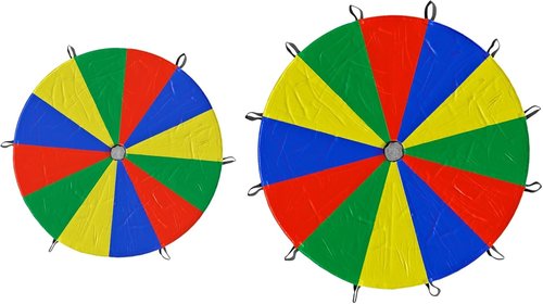 GSi Parachute - Durable 12ft & 6ft Parachute Set for Outdoor Fun and Activities