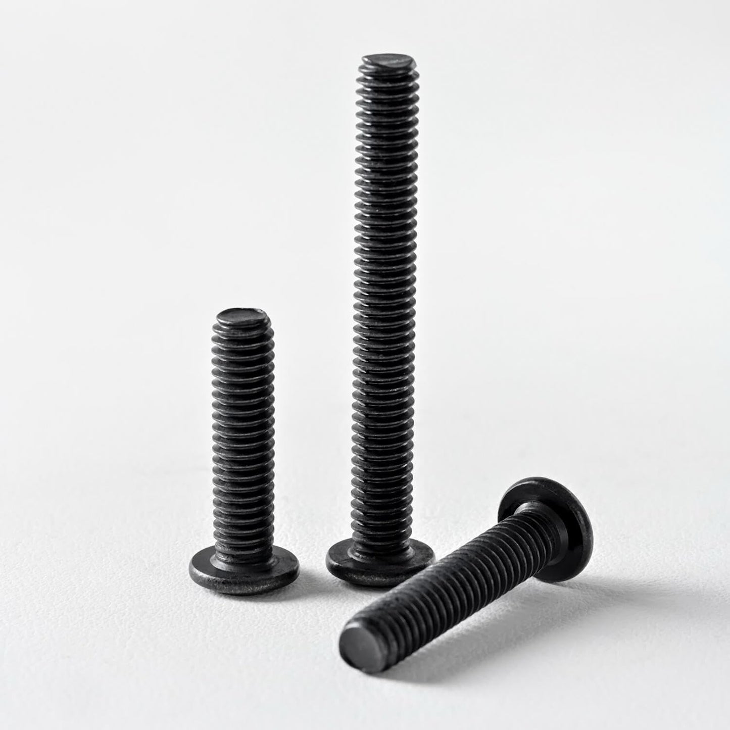 5/16-18 x 2" (10 Pack) Flat Head Hex Socket Cap Screws Bolts, Black Oxide 304 Stainless Steel 18-8, Hex Drive, Bright Finish, Fully Machine Thread