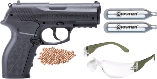 Crosman Phantom P10KT | CO2-Powered Semi-Automatic BB Air Pistol Kit - High Performance & Accuracy