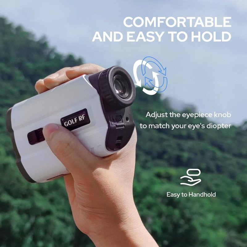 APTGRF Golf Rangefinder with Slope, 1200 Yards Range Finder with High-Precision Flag Pole Locking Vibration, 7X Magnification, Rechargeable Battery