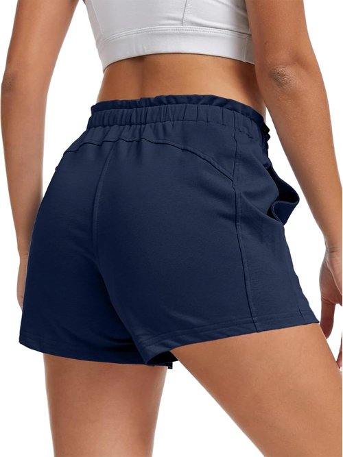 Feiersi Women's Lounge Shorts - Soft Athletic Casual Sweat Shorts with Pockets | Summer Comfort