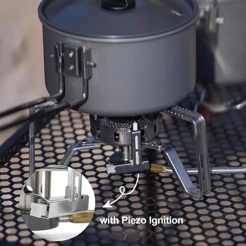 Fire-Maple FMS-125 PRO Gas Stove – Compact High-Powered Backpacking Stove with Wind-Resistant Flame, Stable Detachable Design, Electric Ignition – Lightweight & Durable for Camping & Hiking