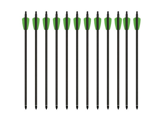 Cold Steel Cheap Shot 130 Carbon Crossbow Bolts, 15-inch Length, 175-grain, Pack of 12