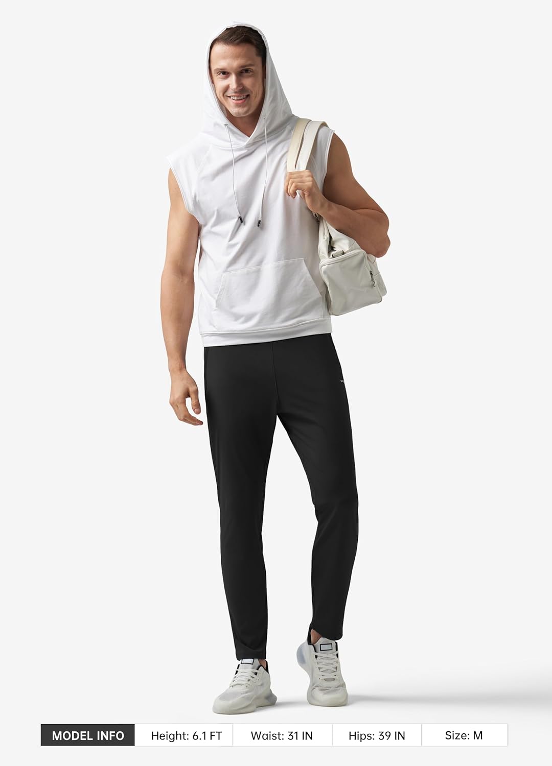 Willit Men's Athletic Joggers - Comfortable Workout Sweatpants with Zipper Pockets | Perfect for Running and Gym