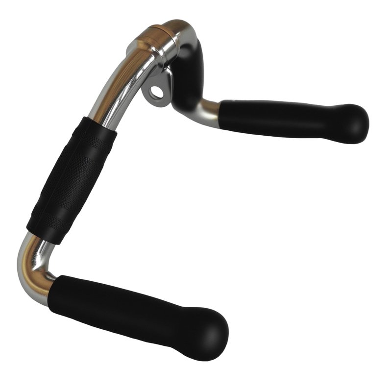 qibylift Barbell Cable Attachment For Cable Machines,Lat Pull Down Cable Machine Attachments,Tricep Press Down Bar,Revolving Straight Curl Pulldown Bar with Rotating & Rubber Handle Grips(M)
