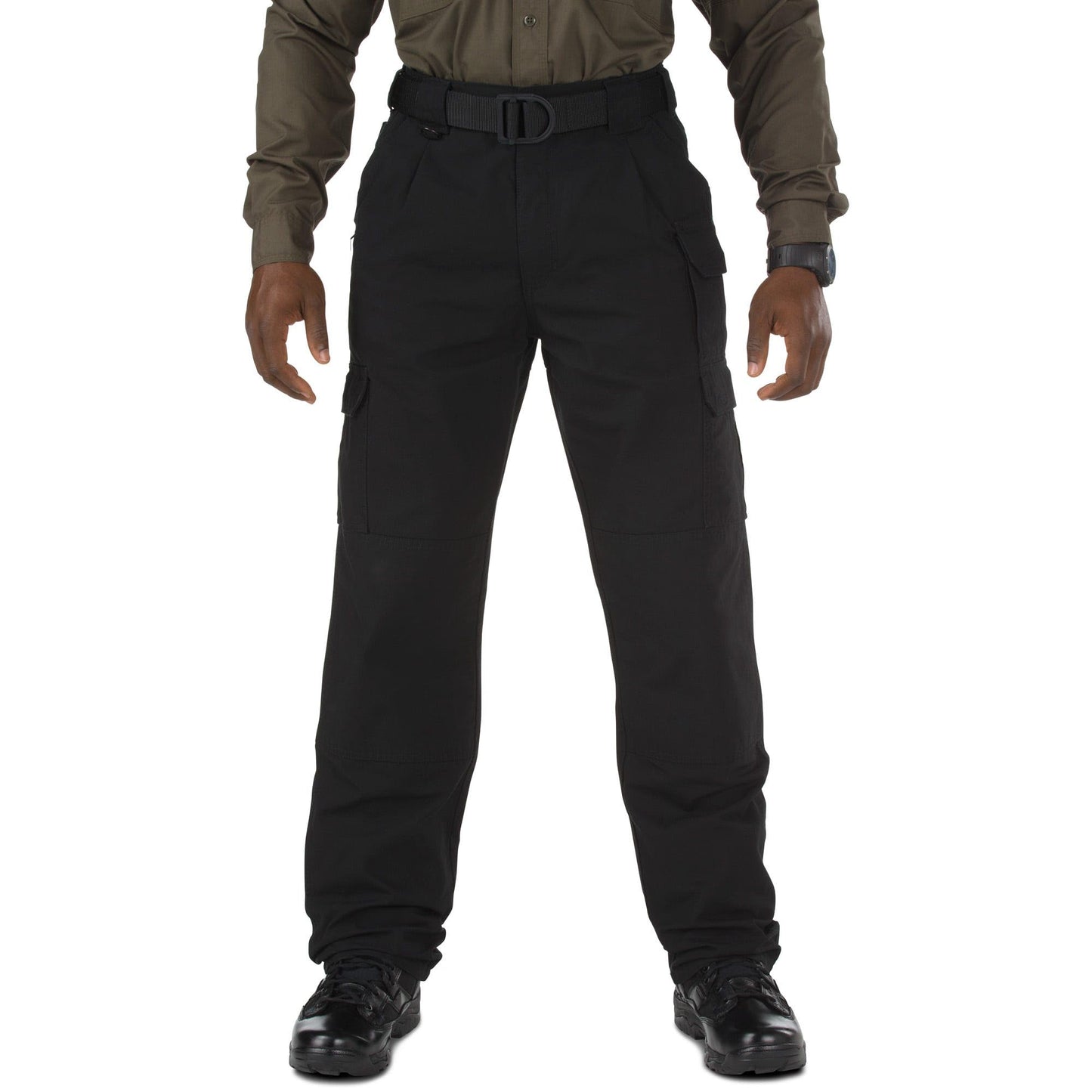 5.11 Tactical Men's Cargo Work Pants, Regular Fit, Cotton Canvas 7 Pockets Pant, Black, 36W x 32L, Style 74251ABR