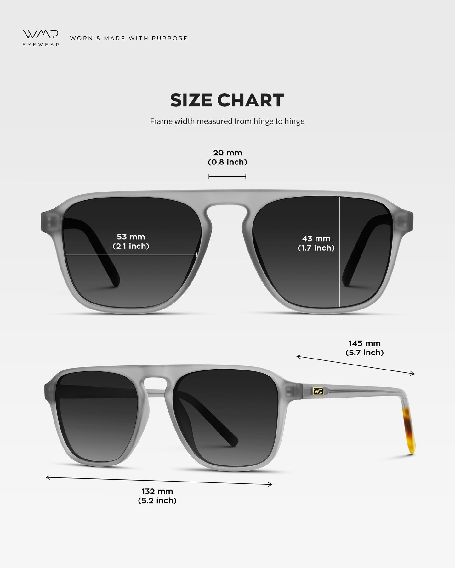 WearMe Pro Emerson Men's Polarized Aviator Sunglasses, Square Frame, UV400