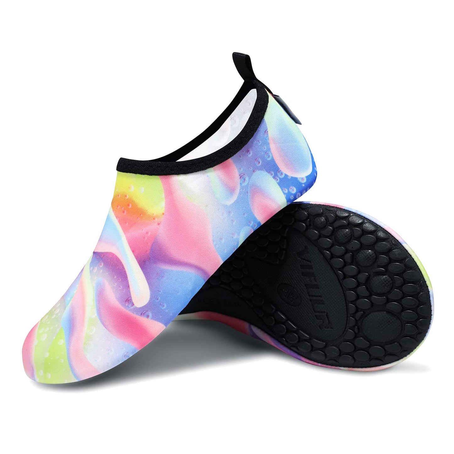 VIFUUR Water Sports Unisex Shoes Colorful Ripple - 5.5-6.5 W US/ 4.5-5.5 M US (36-37)