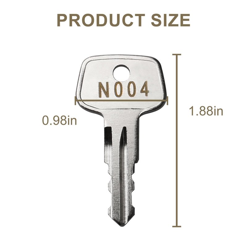 N004 Key Replacement, Series Frame Key for Thule Roof Racks,Carriers,Crossbars[Code N004]