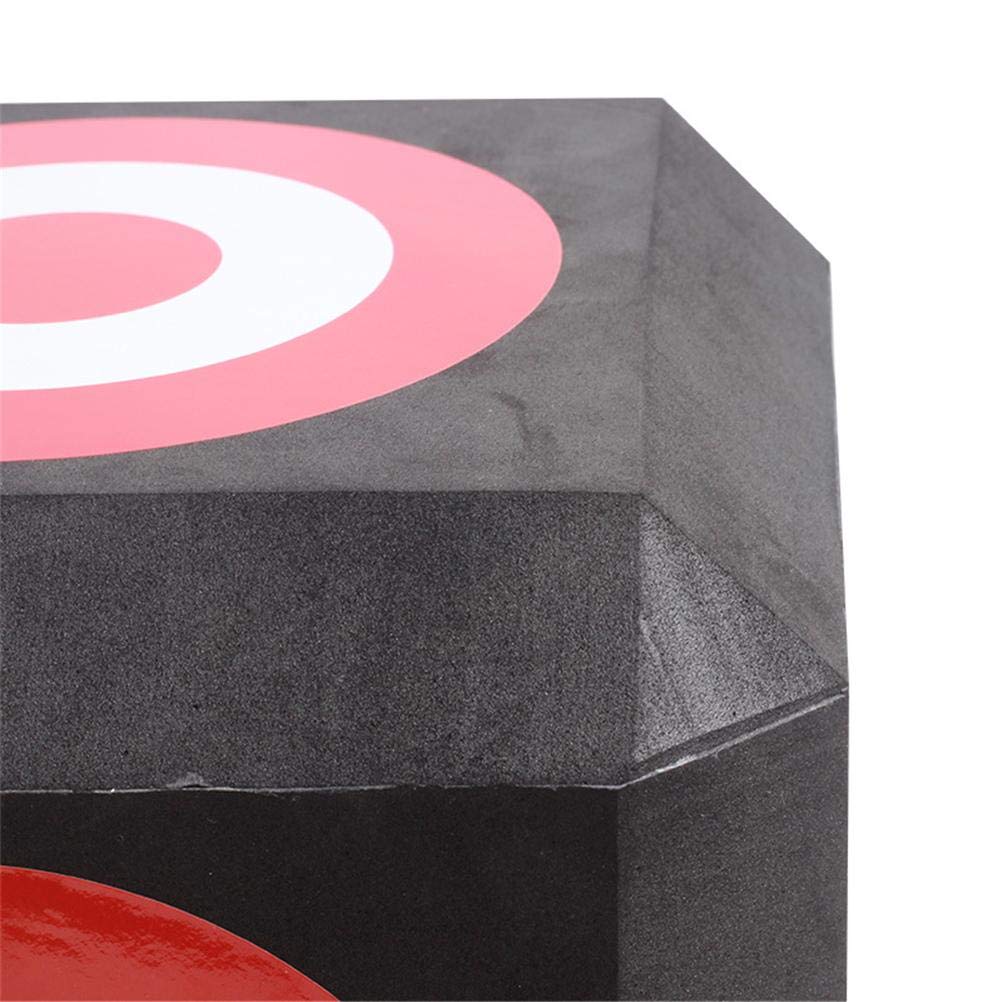 Srliya 6-Sided EVA Archery Target Cube Durable Self Healing Foam Block for Recurve Bow, and Practice, Portable Archery Target with Carry Handle (Figure)