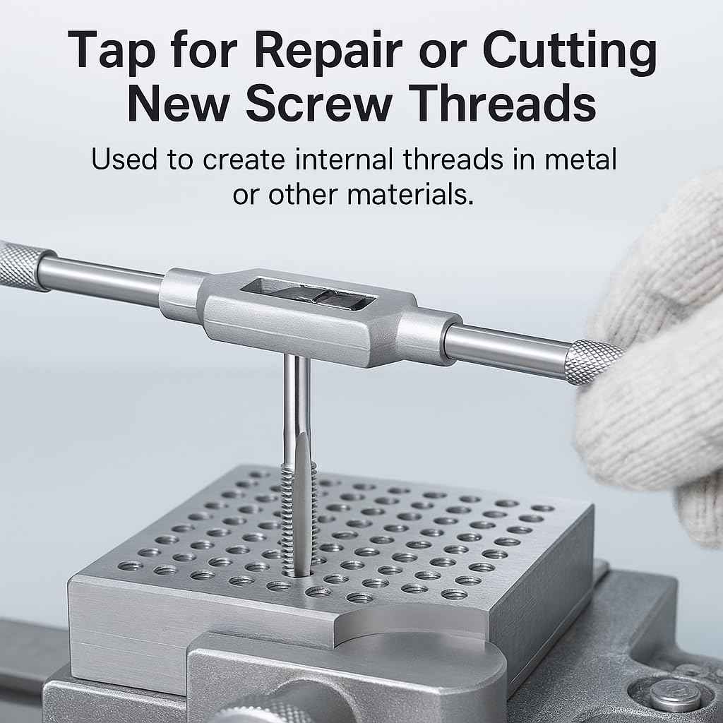 M14 x 1.5 Metric Tap and Die Set HSS Machine Tap and GCr15 Alloy Steel Hex Die Right Hand Thread Cutting Tool for Metal Repair