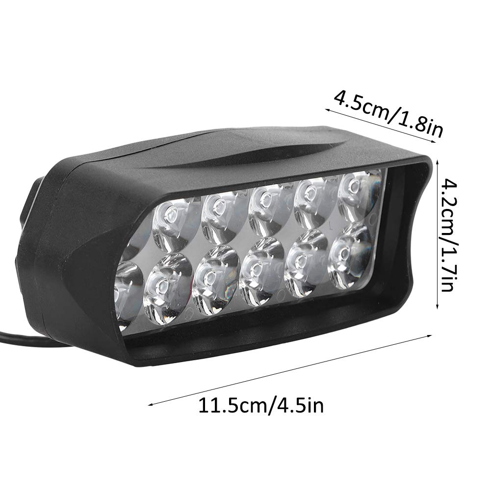 Keenso Motorcycle LED Light, Universal High Brightness 12V-80V Electric LED Lights Tricycle Conversion Light for Motorcycle, Electric Bike, Tricycle
