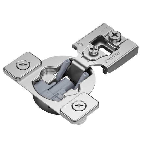 Burks Hinges 10 Pack 1/2'' Overlay Soft Close Hinges for Kitchen Cabinets - Stainless Steel, Anti-Rust, Self Closing Concealed Hinges, Installation Instruction and Screws Included
