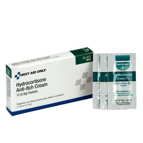 First Aid Only Hydrocortisone Cream Packets - Soothing Relief, 12 Count