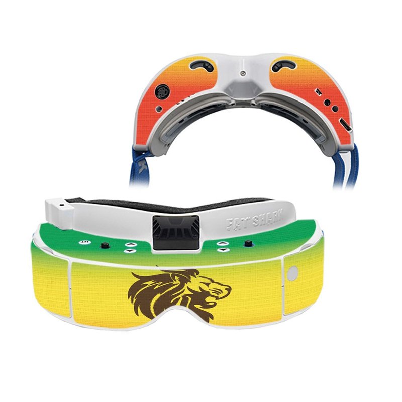 MightySkins Skin Compatible with Fat Shark Dominator V3 - Rasta Lion | Protective, Durable, and Unique Vinyl Decal wrap Cover | Easy to Apply, Remove, and Change Styles | Made in The USA