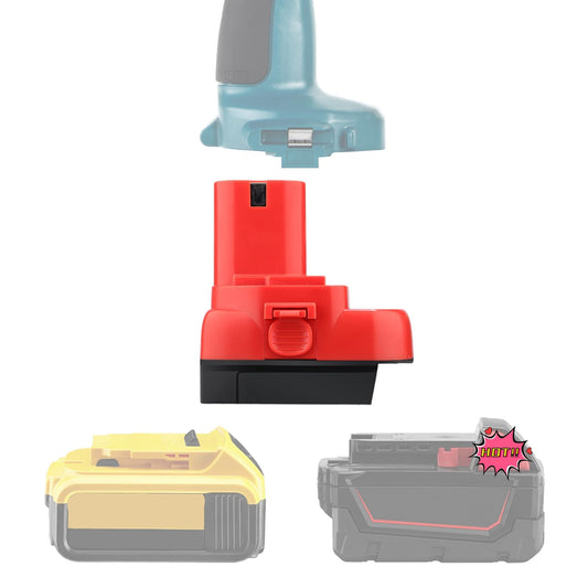 OGJUNX Adapter for DeWalt 20V Battery for Milwaukee M18 Battery Convert to for Makita 12V Cordless Tools Use (for DeWalt to for Makita 12V 14.4V NiCAD)