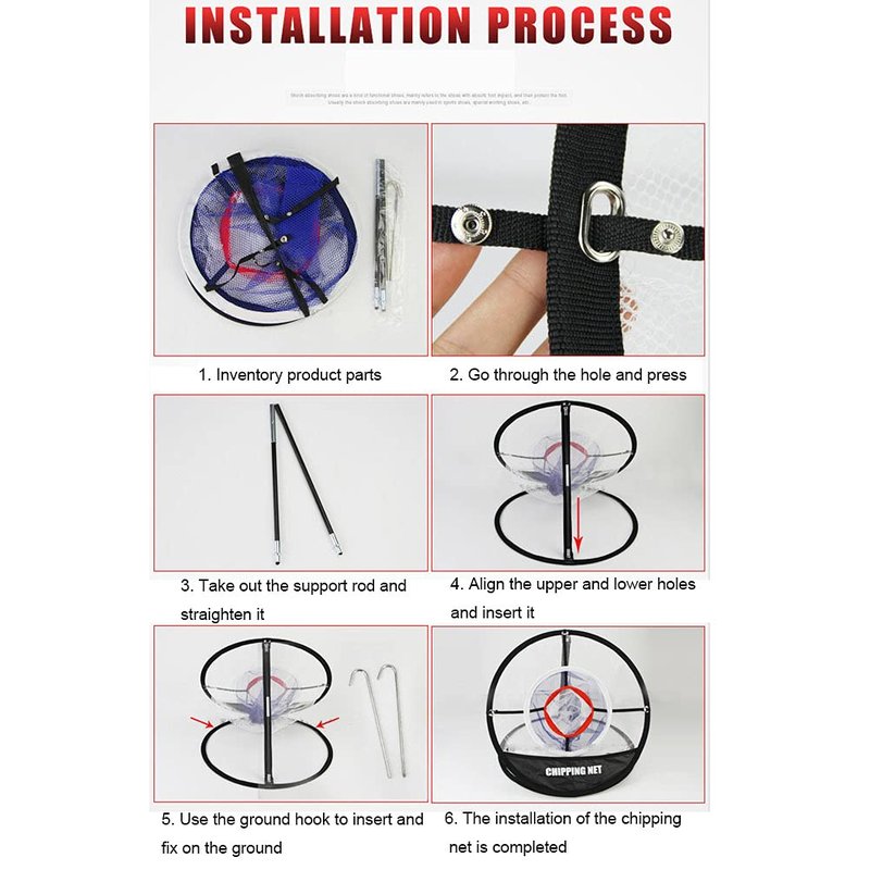 YouKang Golf Chipping Net - Backyard Driving Real Golf Balls, Indoor Outdoor Target Net for Accuracy and Swing Practice