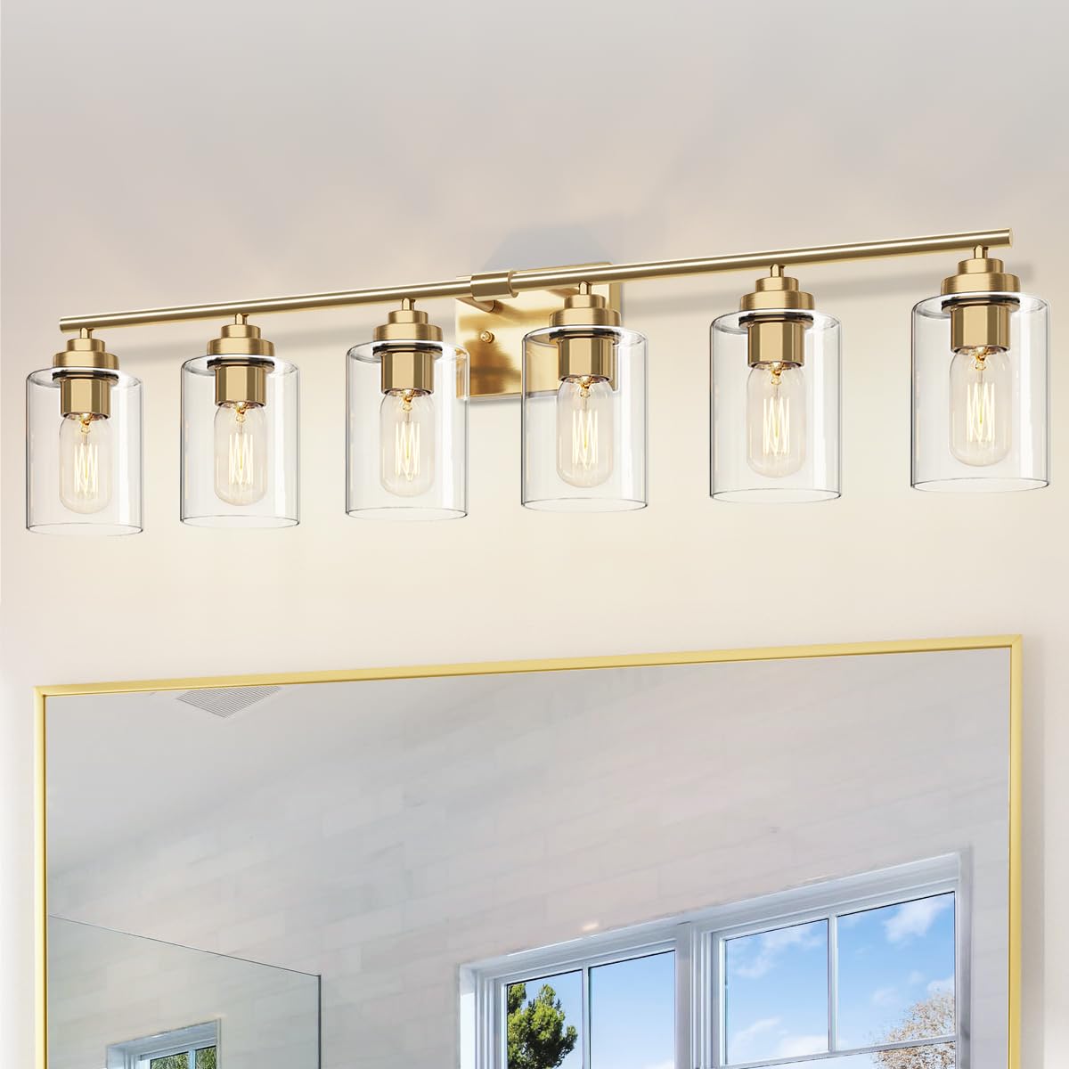 SKEJAO 6-Light Vanity light,Gold, SK106G